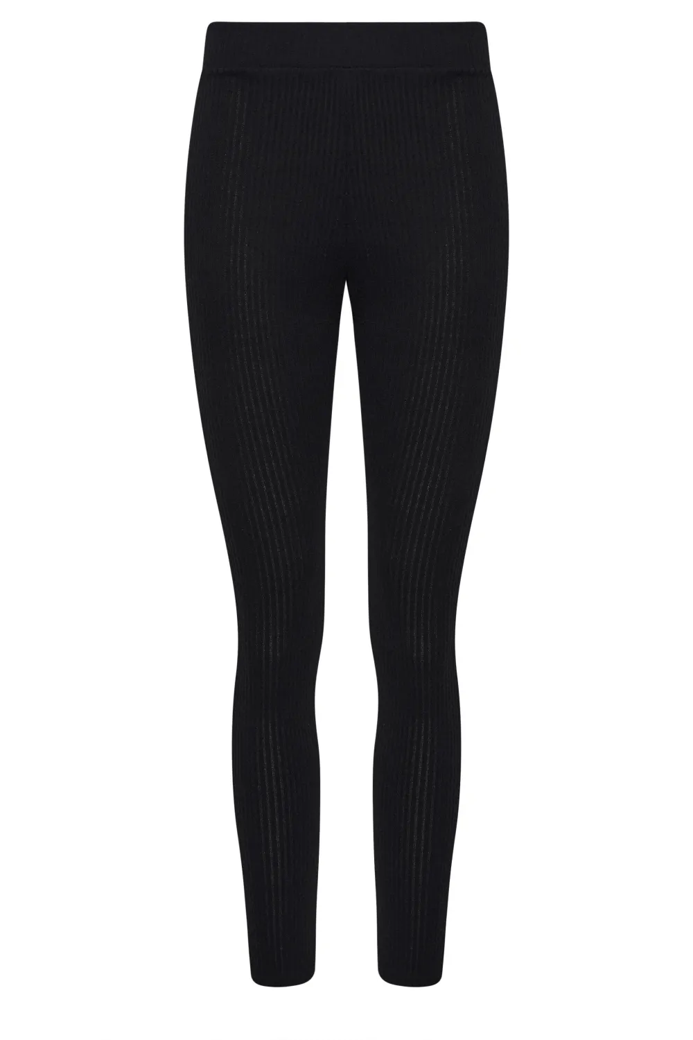 LTS Tall Black Ribbed Leggings