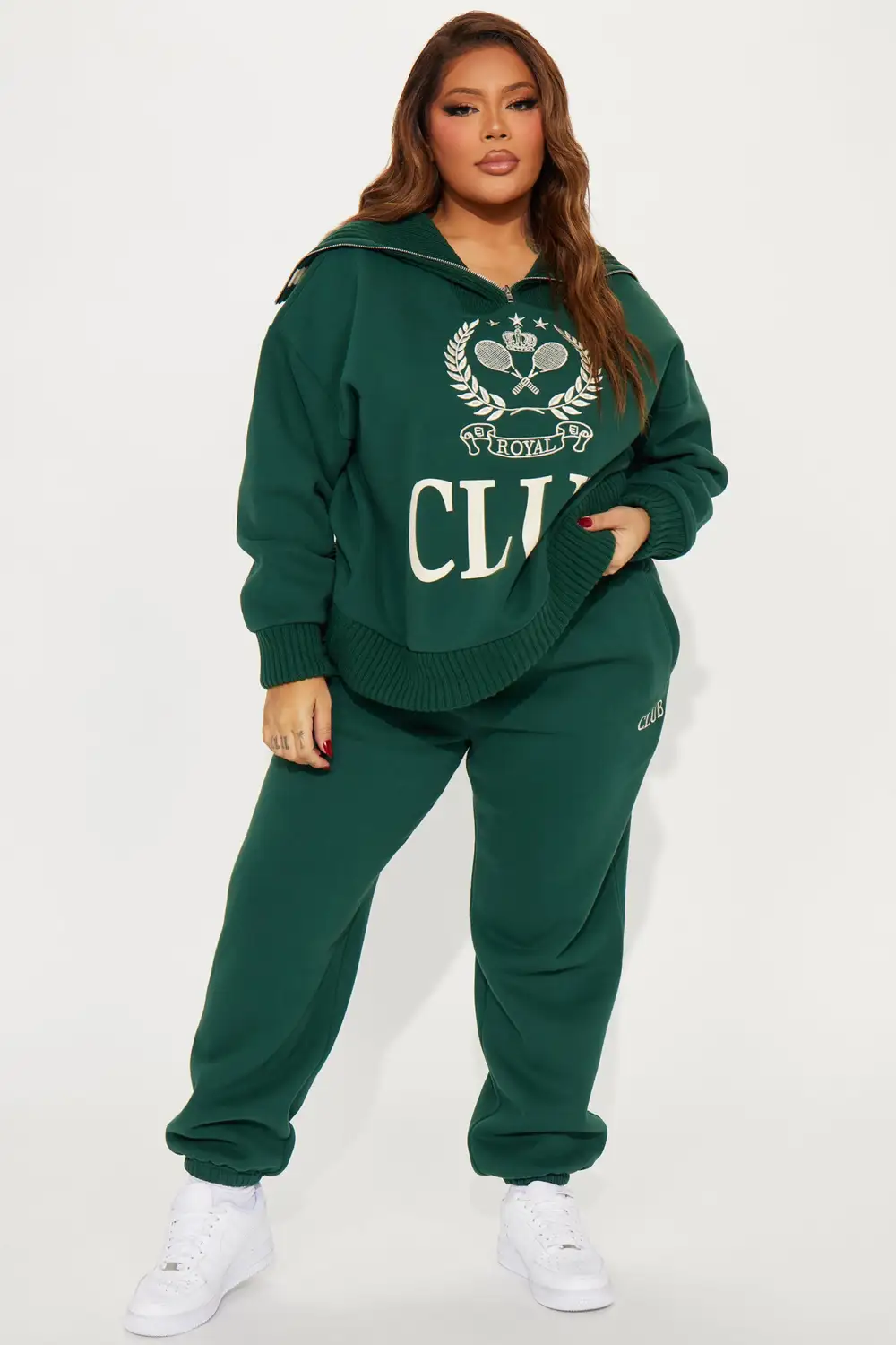 Members Only Fleece Sweatsuit - Hunter