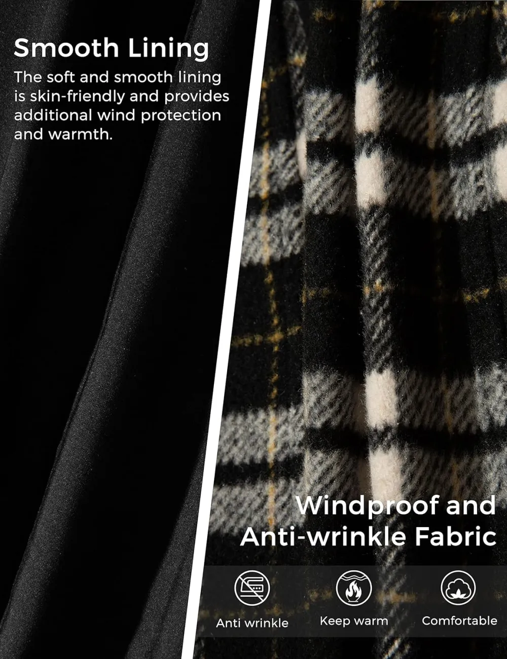 Women's Double Breasted Pea Coat Winter Mid-Long Trench Coat with Belt