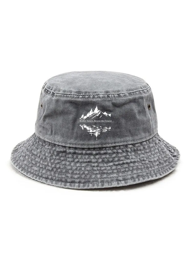 Revere Nature, Revere The Creator Printed Bucket Hat