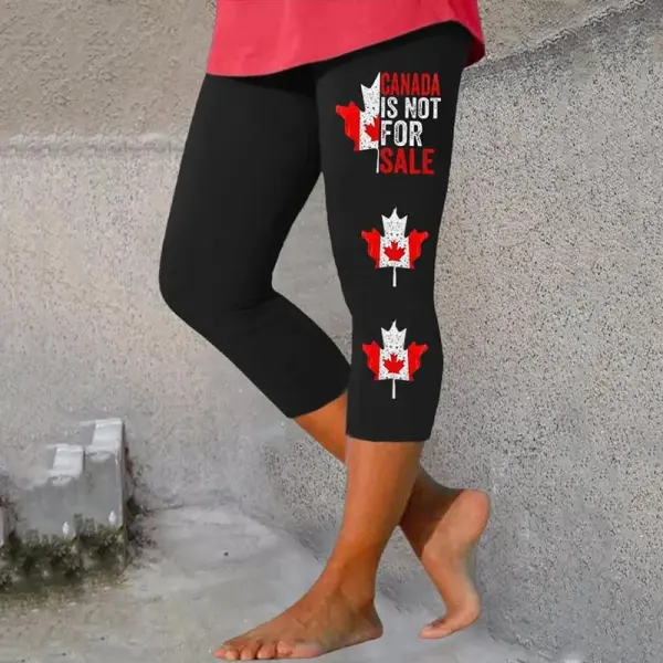 Women's Canada Is Not For Sale Print Leggings