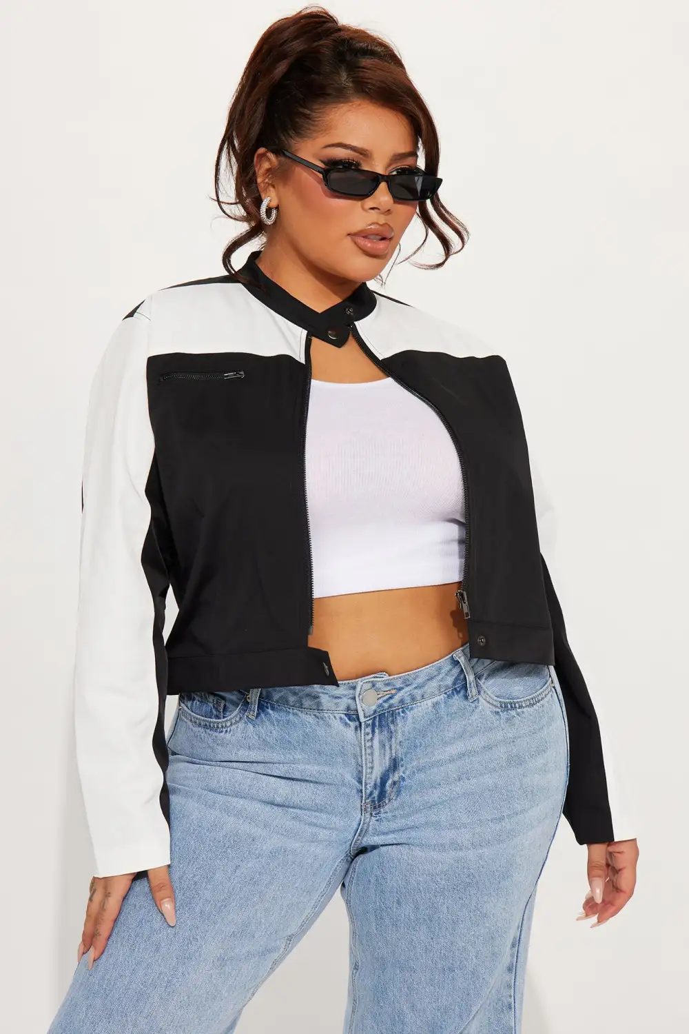 Ride With Me Jacket - Black/White