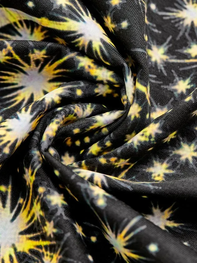 Women Leaf Crew Neck Sweet Long Sleeve T-shirt