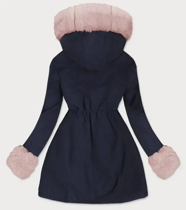 Parka with detachable fur C