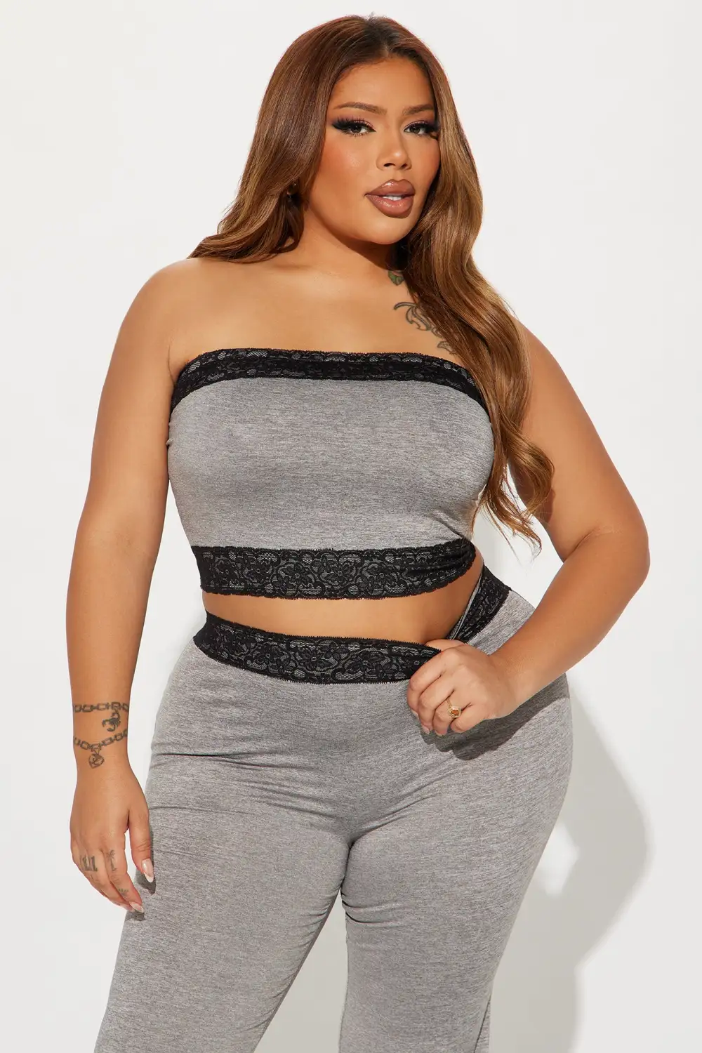 On An Errand Run Pant Set - Heather Grey