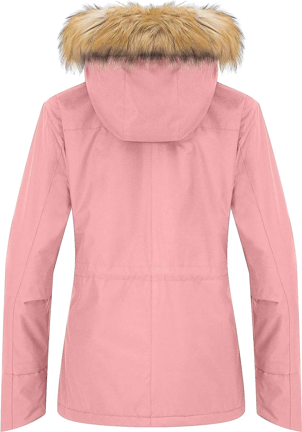 Women's Waterproof Ski Jacket Hooded Winter Snow Coat Mountain Snowboarding Jackets Insulated Fleece Parka