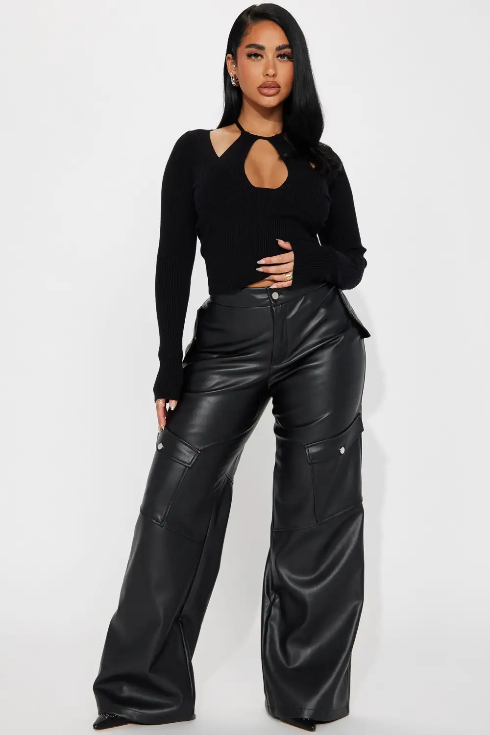 Opal Sweater Top - Black