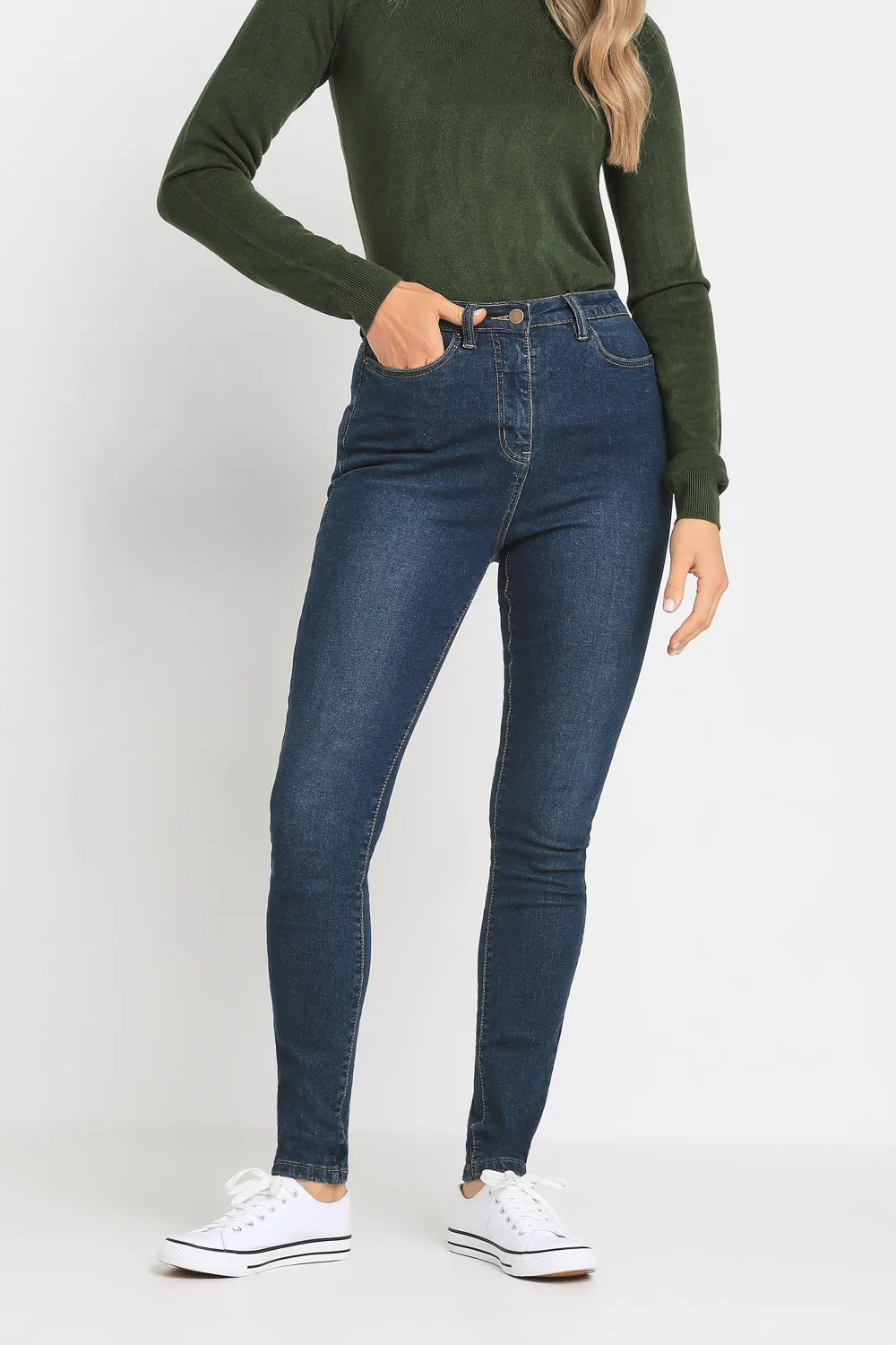 LTS Tall Blue AVA Skinny Jeans