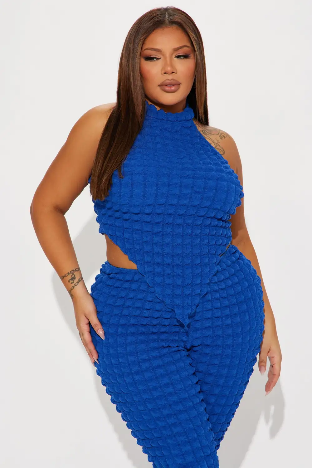 Bailey Bubble Pant Set - Royal