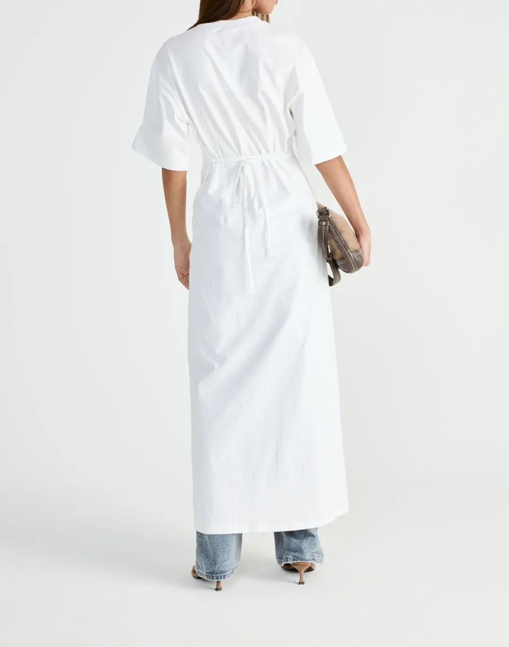 Pure Cotton Breathable Round Neck Long Dress