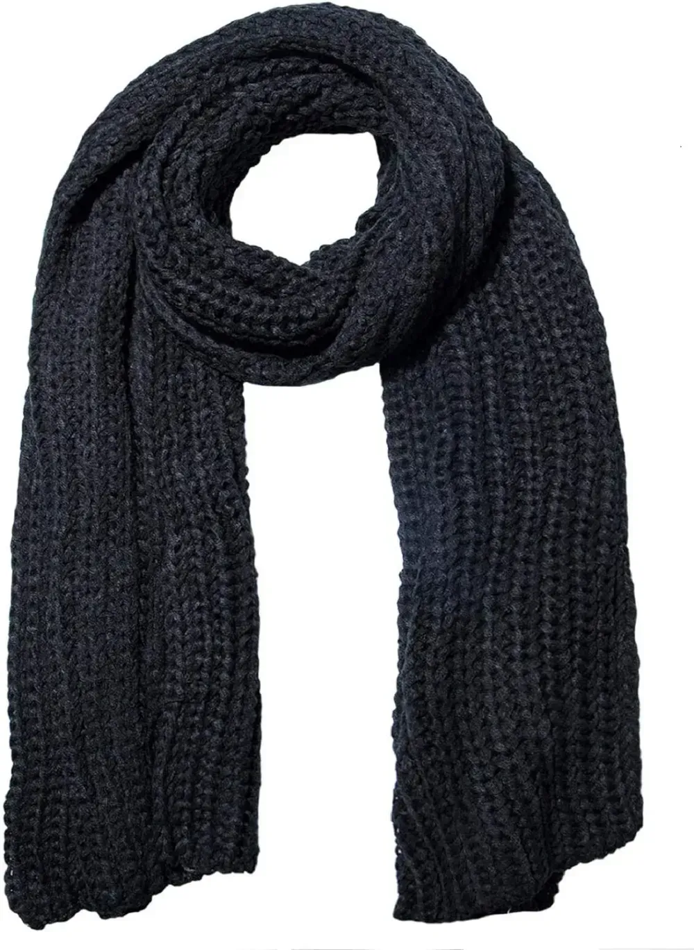 Women And Mens Winter Thick Cable Knit Wrap Chunky Long Warm Scarf