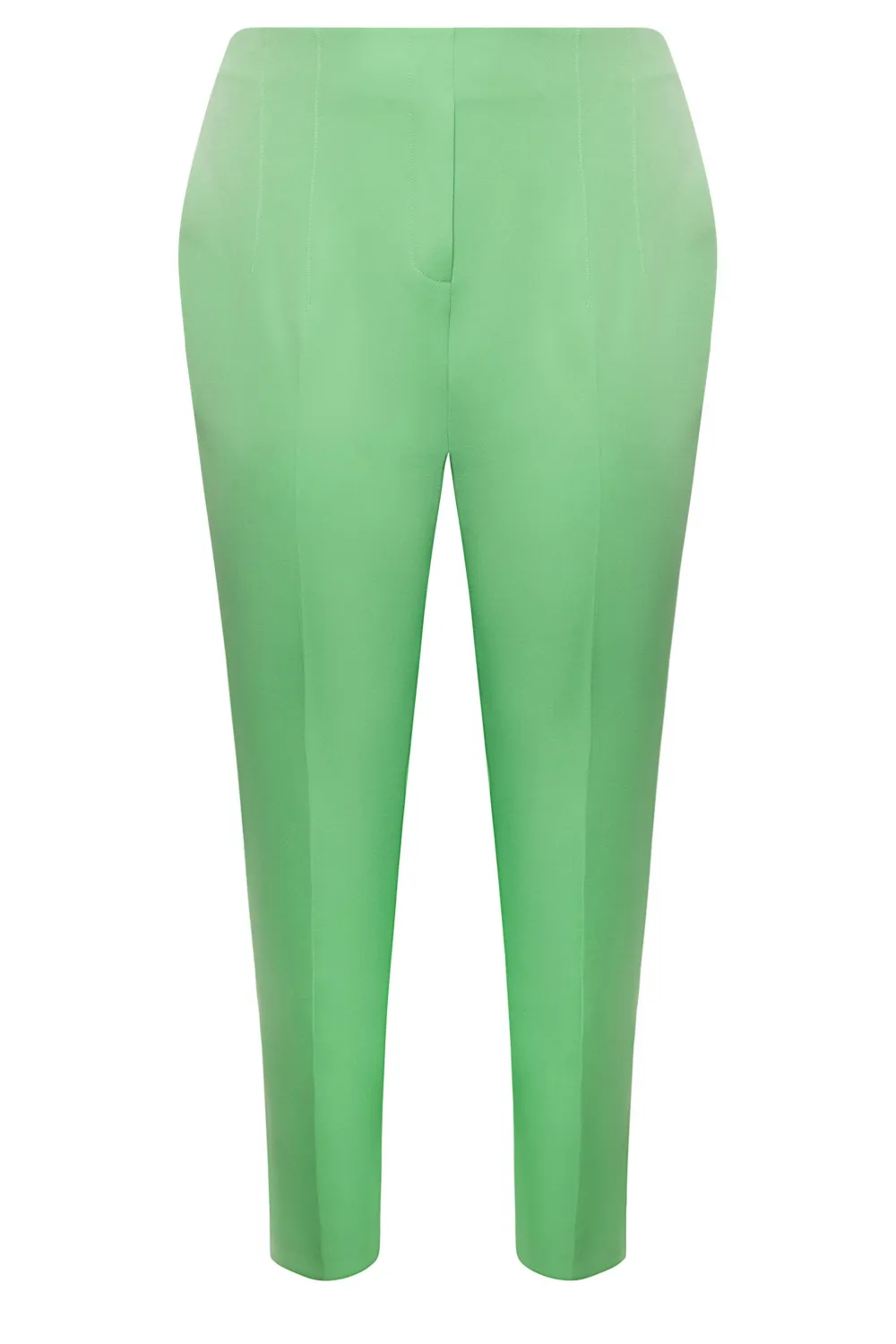 YOURS Curve Bright Pink Darted Waist Tapered Trousers