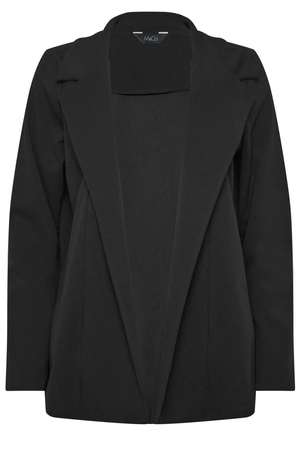 M&Co Black Scuba Blazer