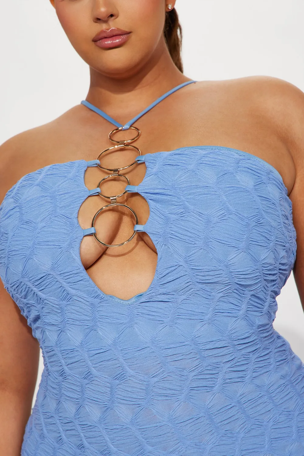 No Rings Attached Maxi Dress - Blue