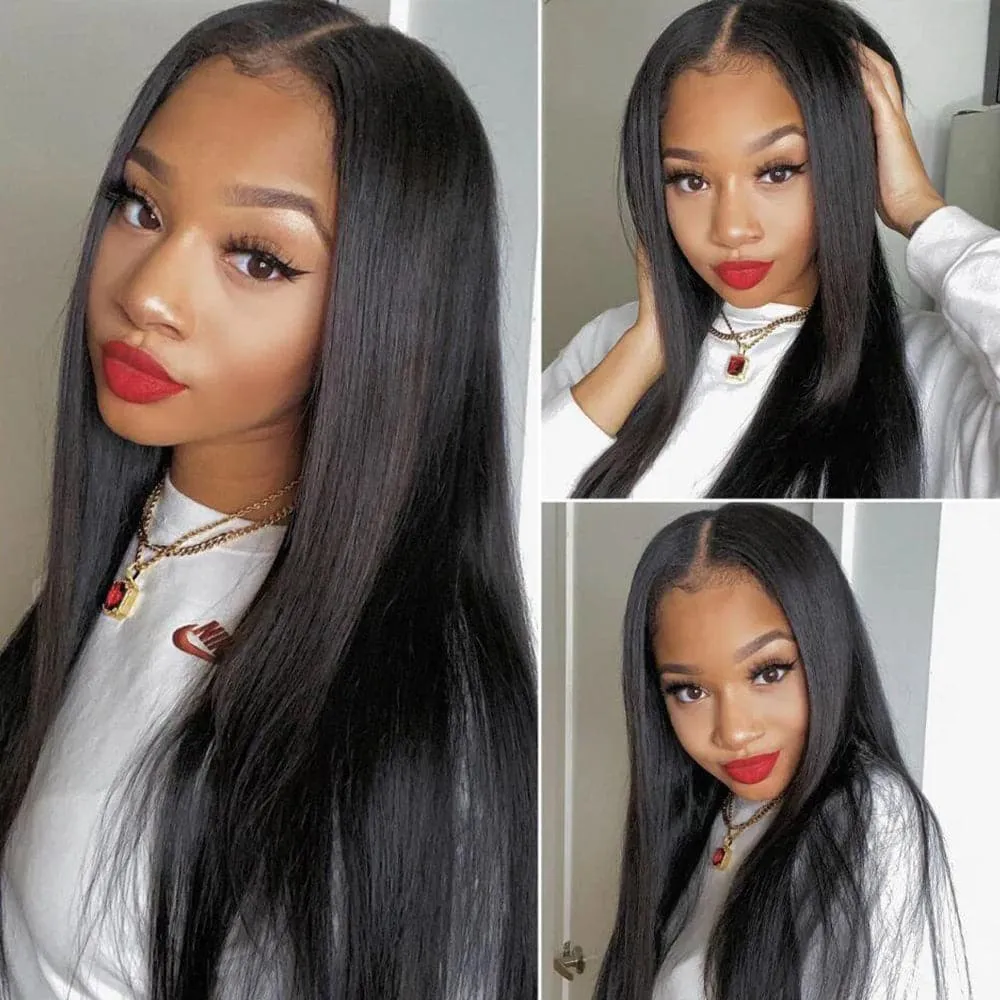 Sterly 5x5 Glueless HD Lace Closure Wigs Human Hair Silk Straight Hair Wigs