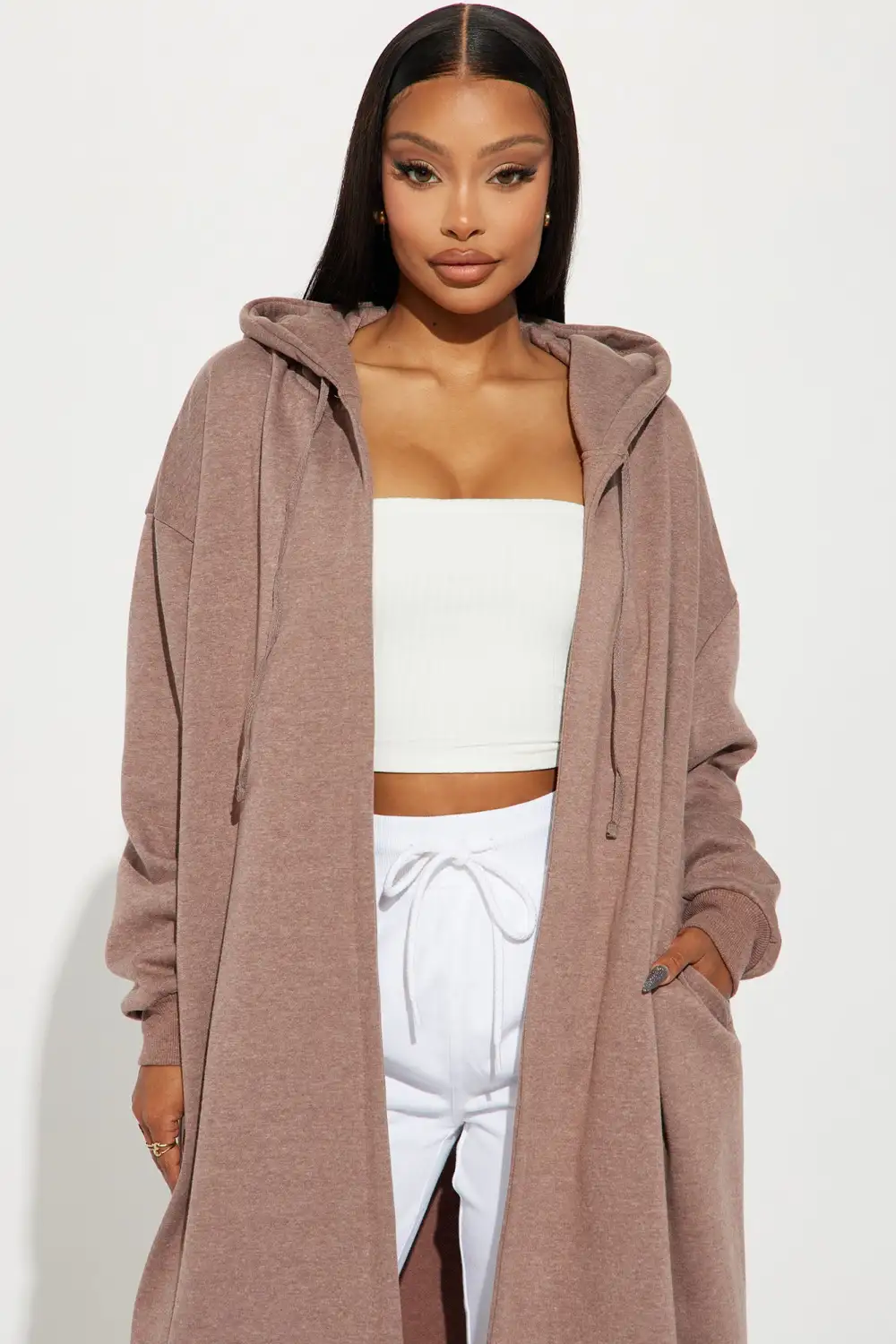 Sky Walker Long Jacket - Mocha