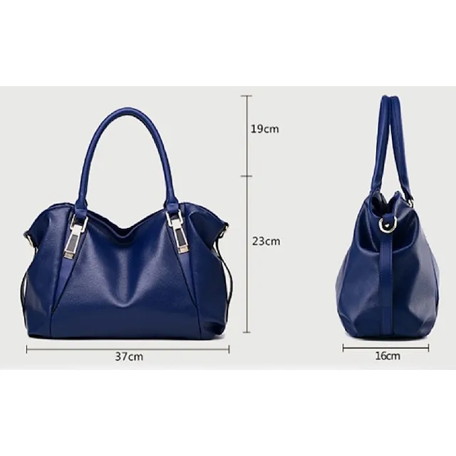 Women's Handbag Crossbody Bag Satchel Top Handle Bag PU Leather Shopping Daily Office & Career Zipper Solid Color Fashion Wine Black White