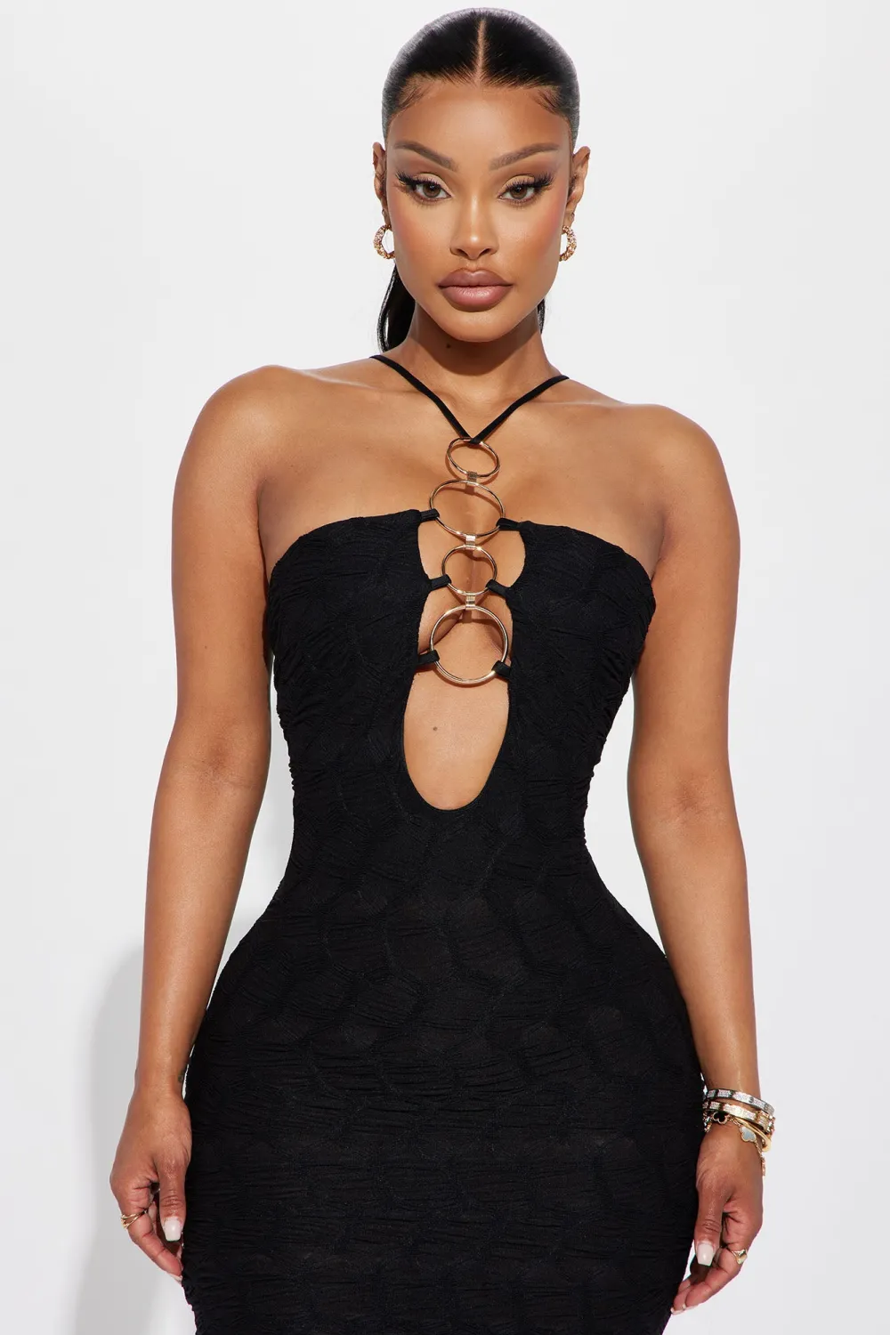 No Rings Attached Maxi Dress - Black