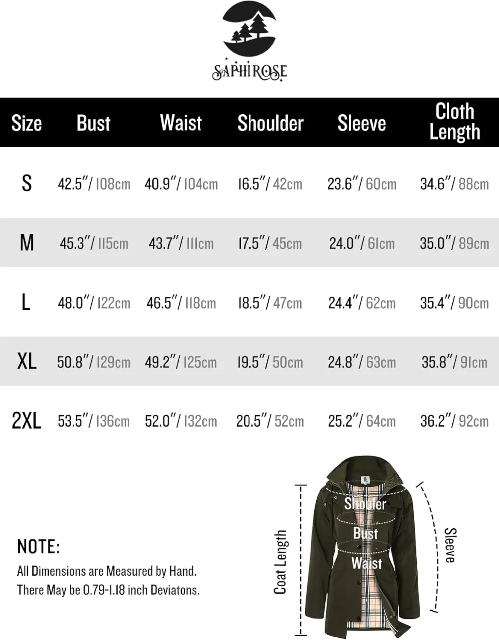 Women's Long Hooded Rain Jacket Outdoor Raincoat Windbreaker