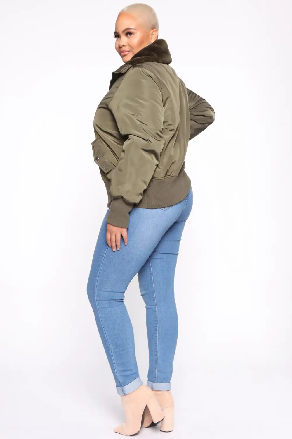 Nights In Denver Bomber Jacket - Olive