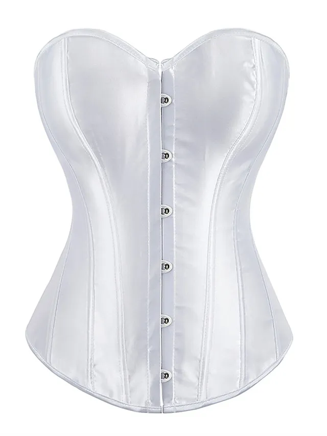 Women's Pink Corsets Dark Blue Corsets Shapewear Pure Color Corsets Party Going out Club Polyester Breathable Bandeau Sleeveless Backless Summer Spring Black White