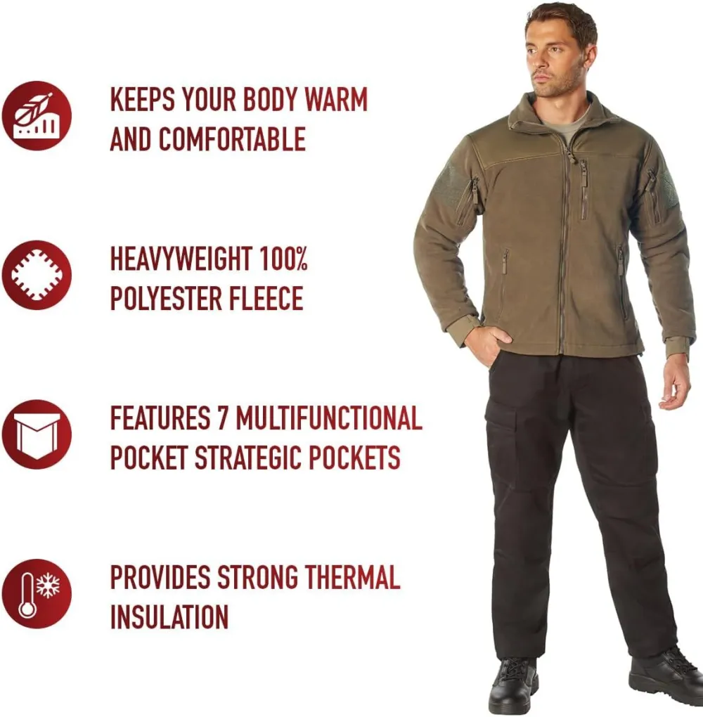 Spec Ops Tactical Fleece Jacket – Great For Layering
