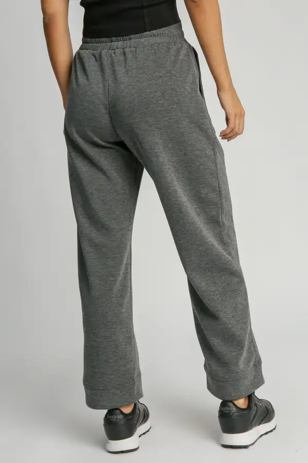 Full Size Drawstring Wide Leg Pants With Pocket