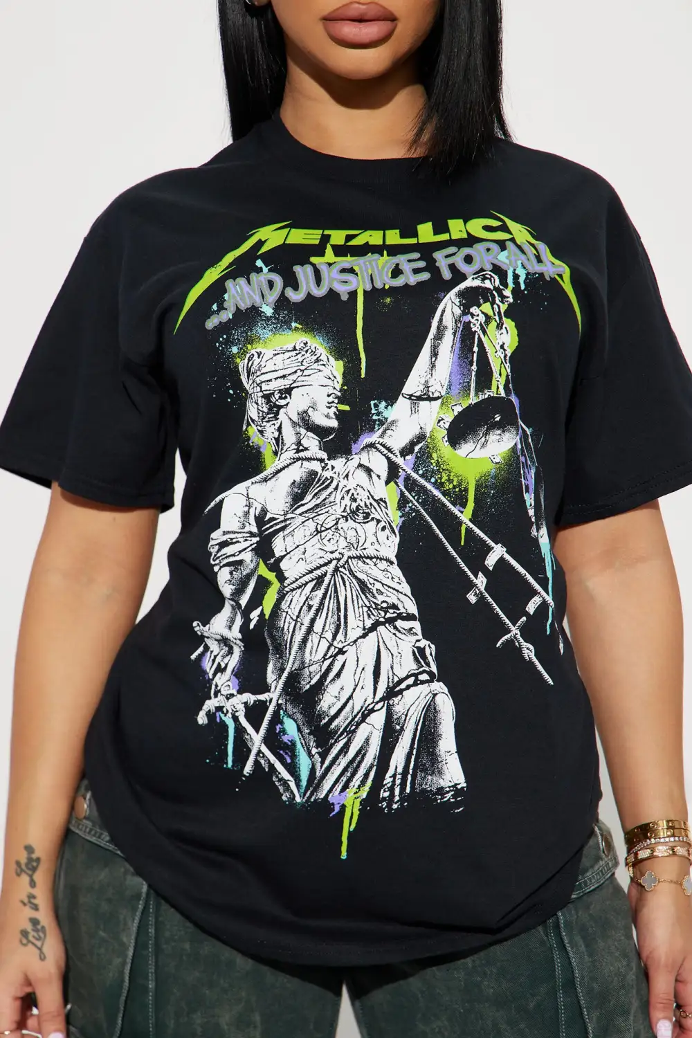 Justice For All Metallica Graphic Tee - Black