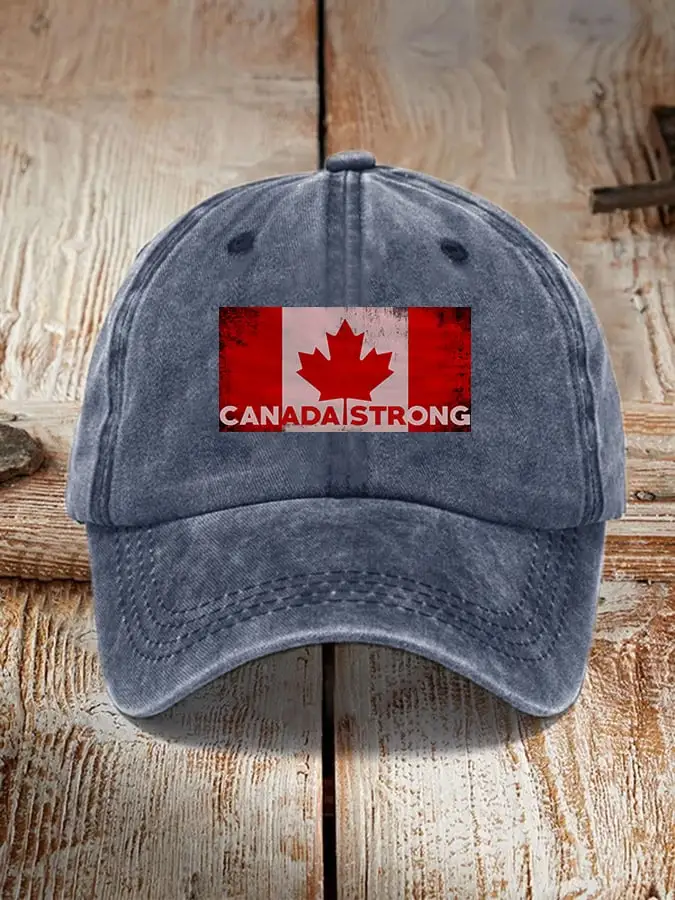 Canada Strong Flag Print Casual Unisex Hat