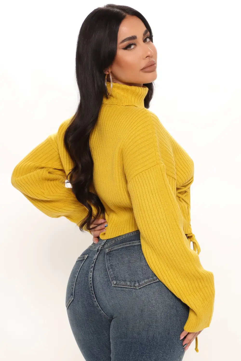 Hidden Surprises Sweater - Mustard