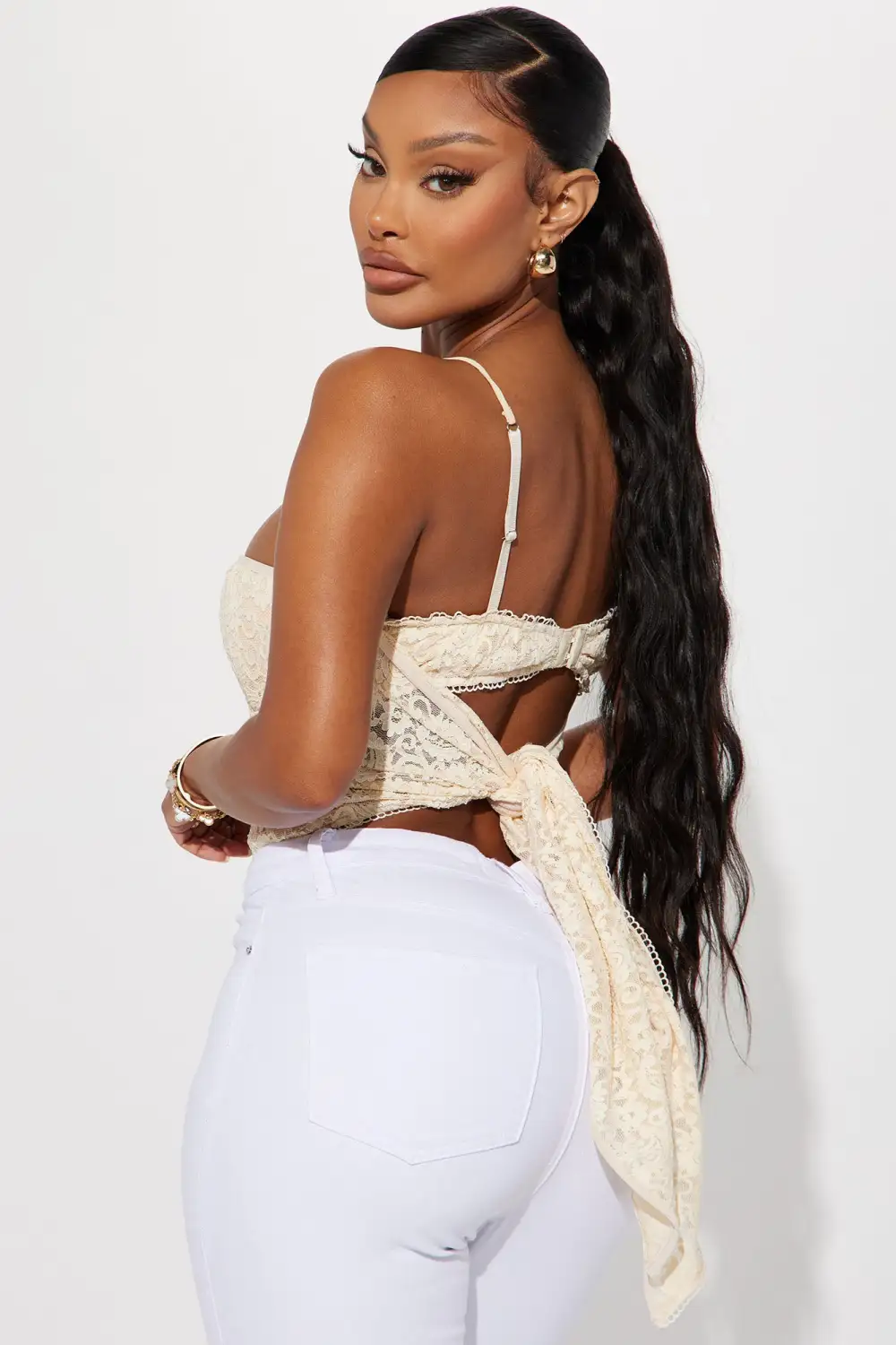 Ari Lace Corset - Beige