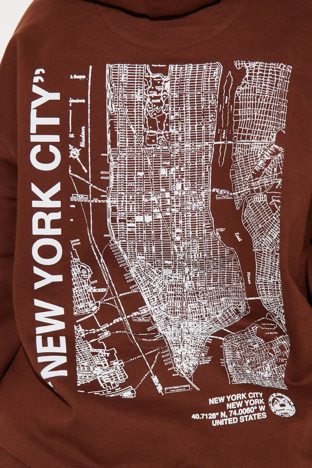 Destination NYC Hoodie - Brown