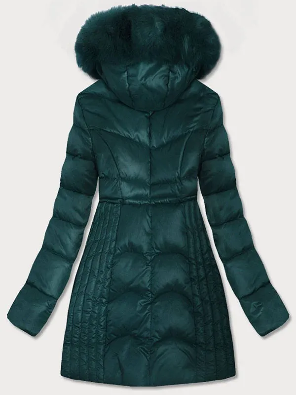 QUI stitched ladies winter jacket green
