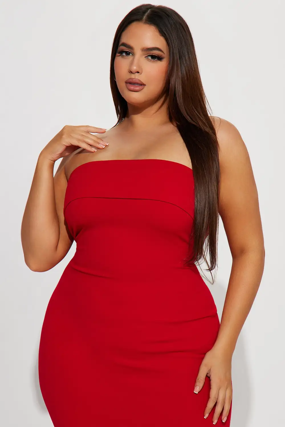 Kelly Mermaid Maxi Dress - Red