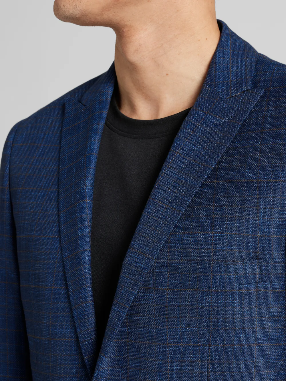 Paisley &Amp; Gray Slim Fit Check Suit Jacket