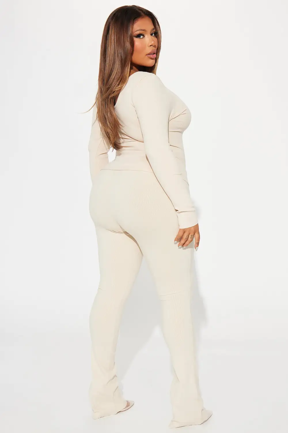 Tiana Snatched Top - Cream
