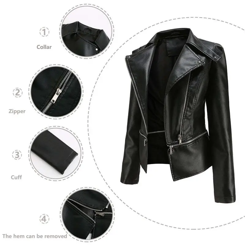 Clearance Sale - Zipper Soft Leather Jacket
