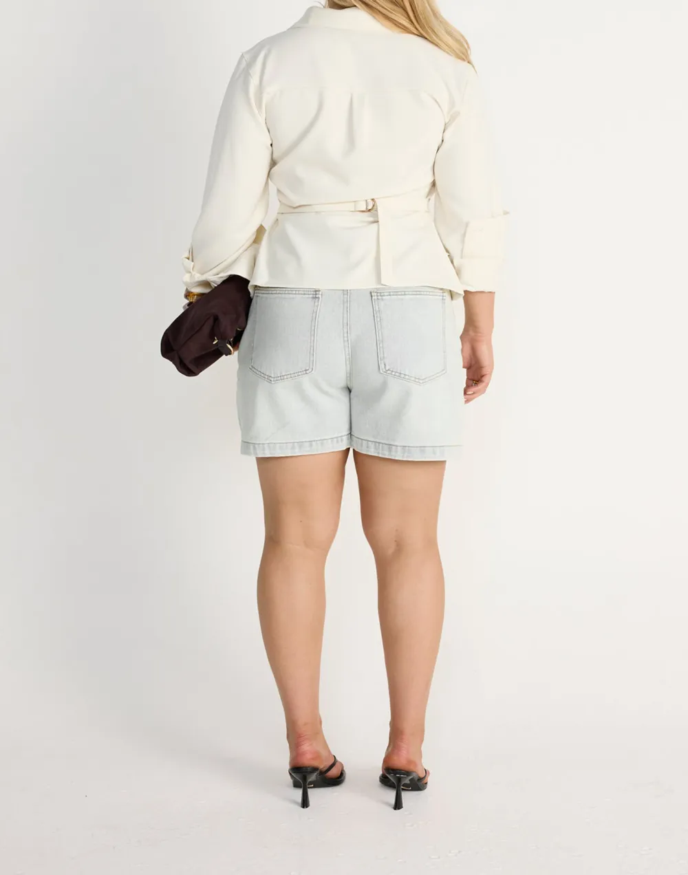 Adjustable Tie Cropped Shirt Top