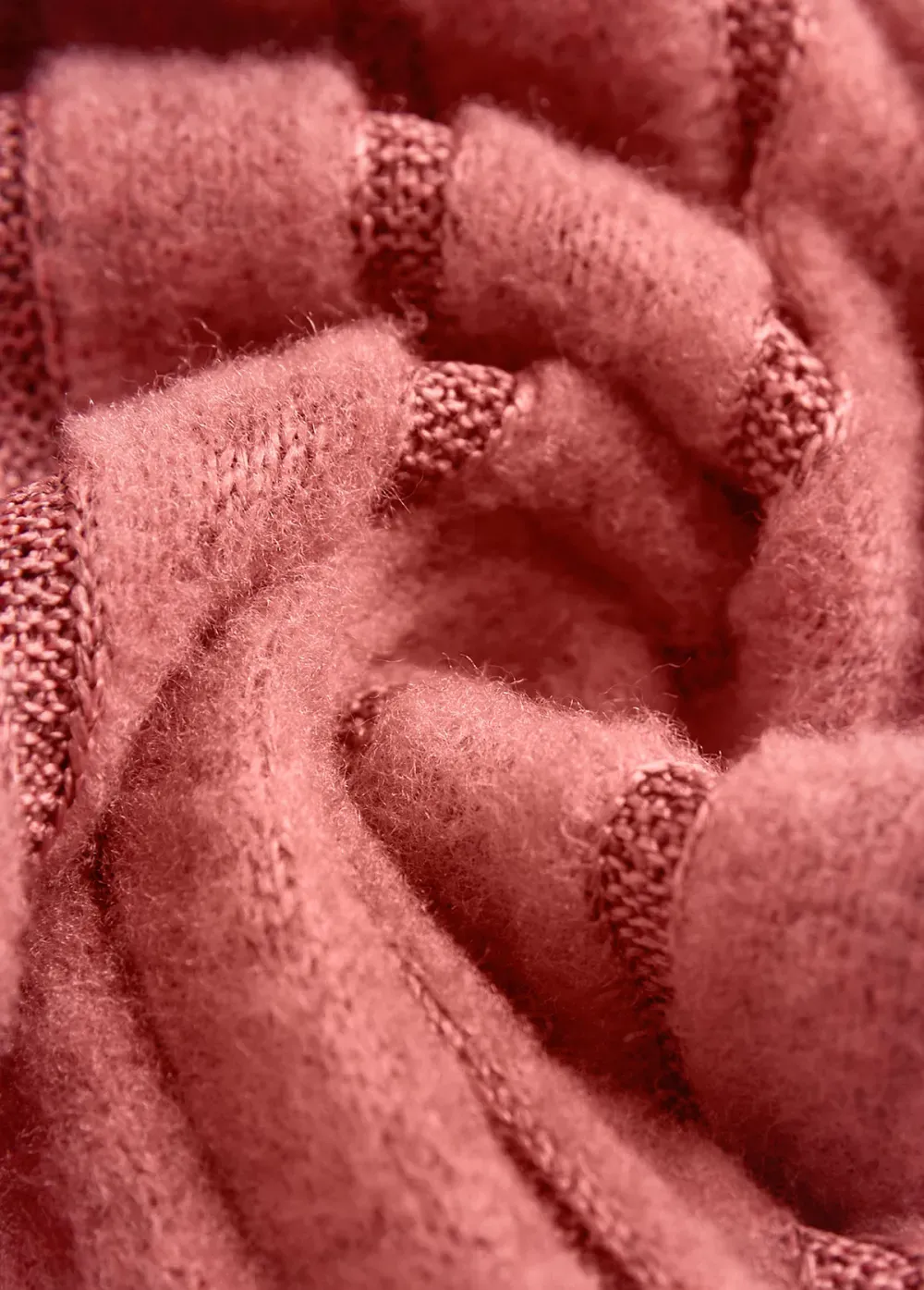 Dusty Pink Patchwork Long Sleeve V Neck Sweatshirt