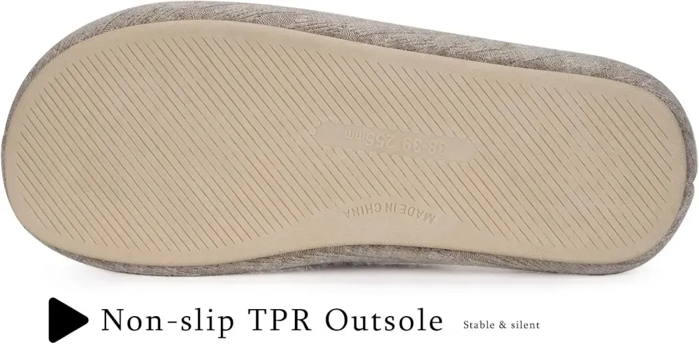 Slippers for Women Memory Foam Open Toe House Slippers Cute Comfy Bedroom Slides Slip on Slippers for Summer Indoor