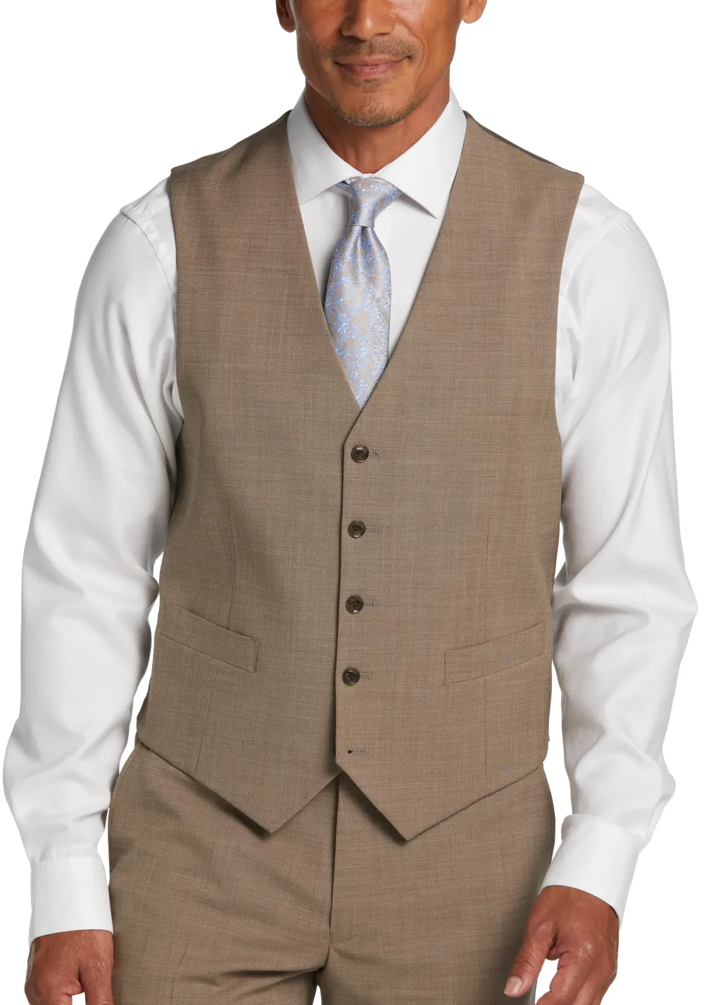 Tommy Hilfiger Modern Fit Wool Blend Suit Vest