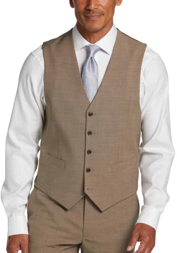 Tommy Hilfiger Modern Fit Wool Blend Suit Vest