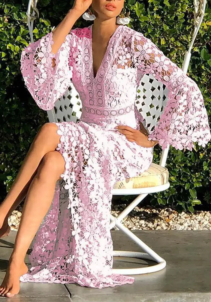 Standout Style Lace Maxi Dress