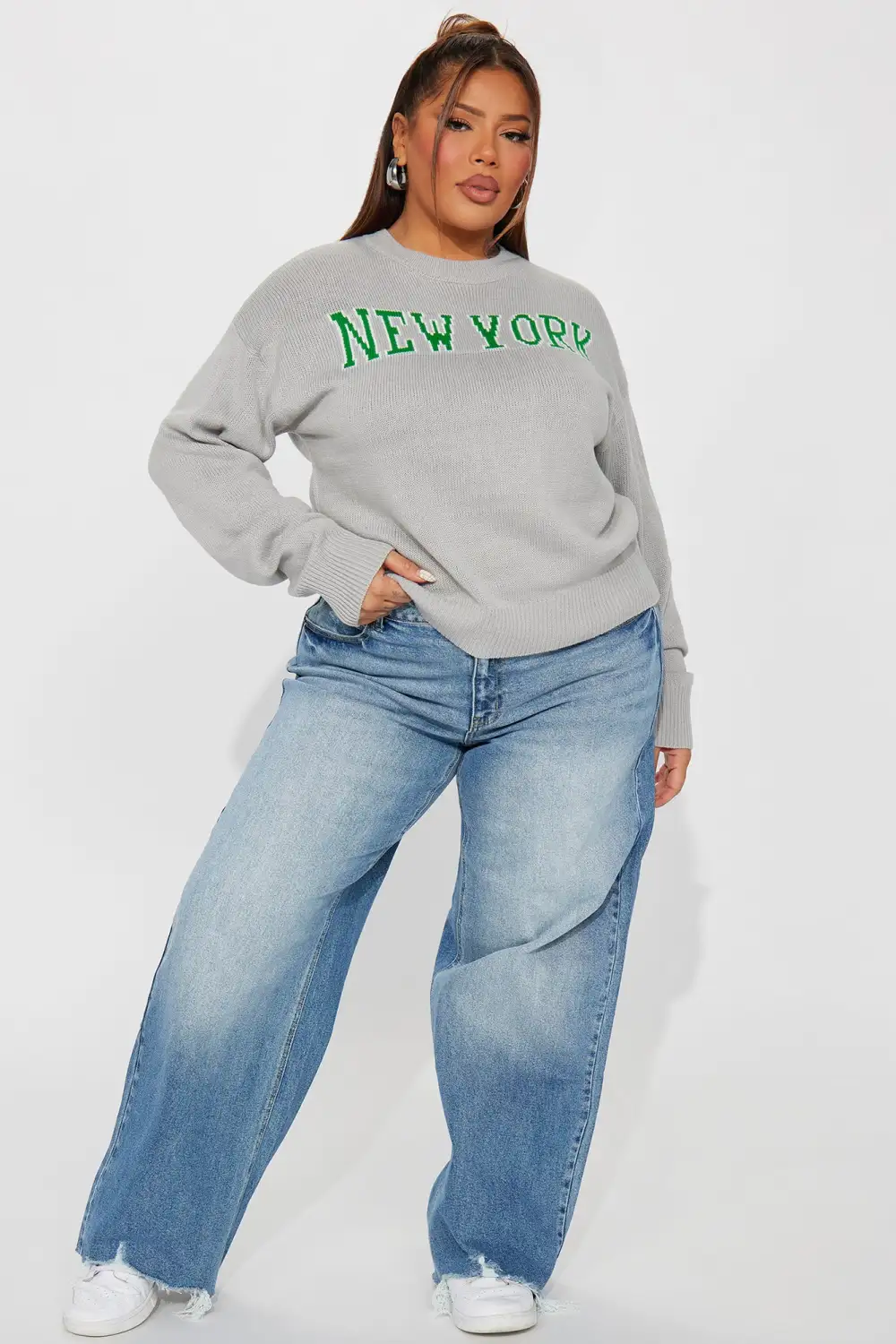 New York Vibe Sweater - Grey/combo