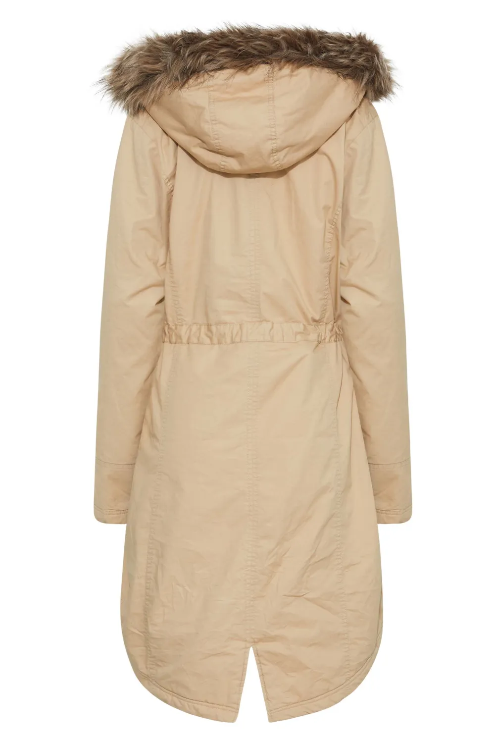 LTS Tall Beige Brown Maternity Parka