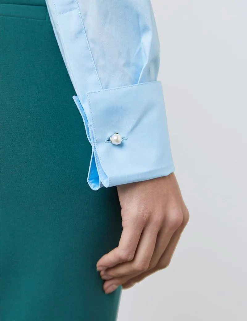 Fitted Cotton Stretch Shirt - Double Cuff