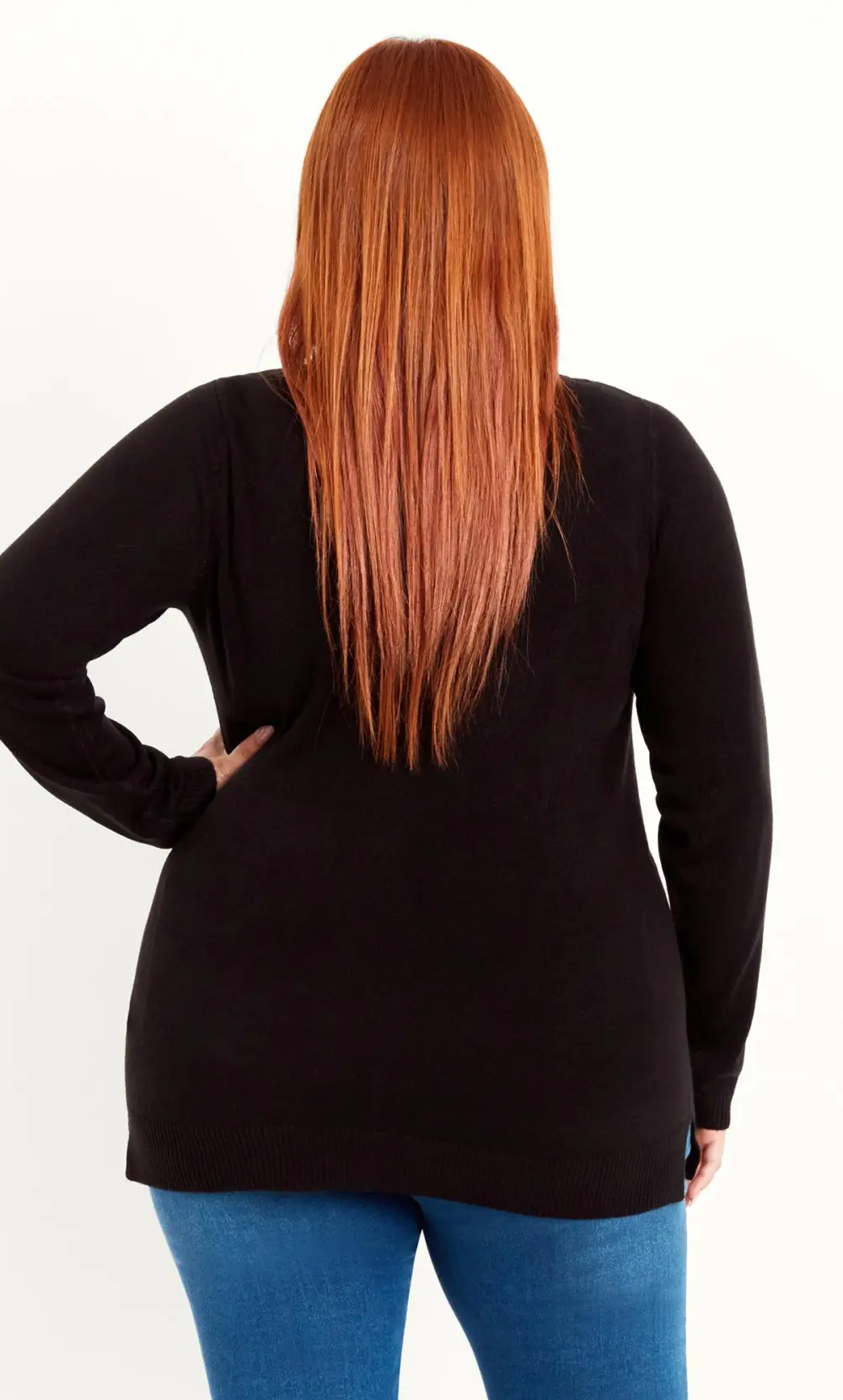 Evans Black Knot Sleeve Jumper