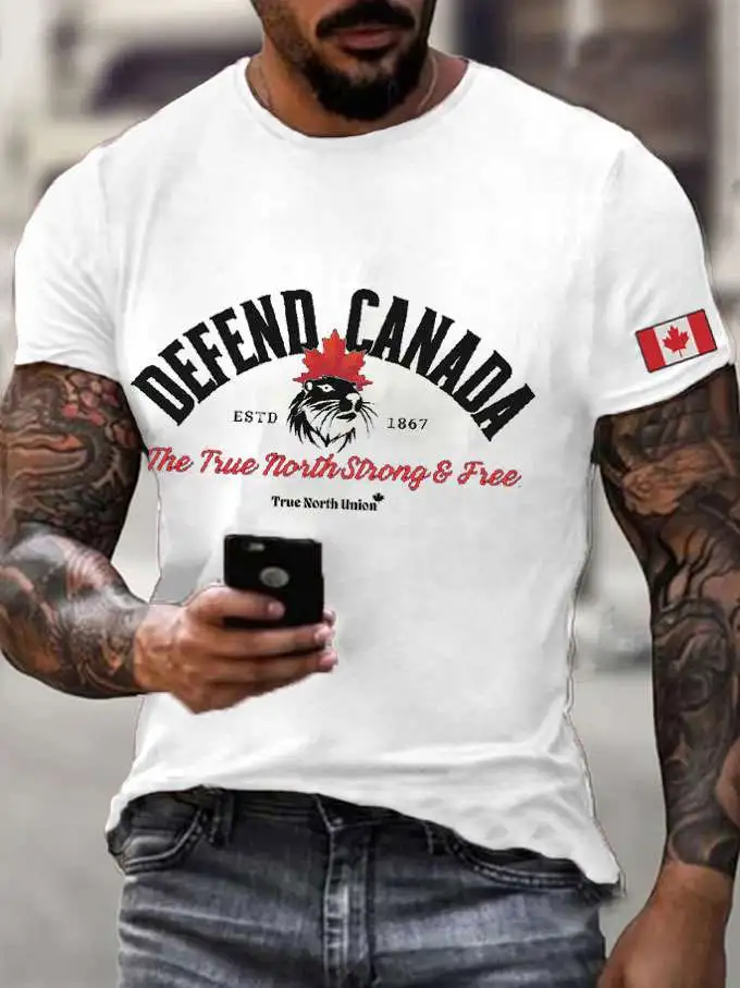 Men's Defend Canada Beaver Printed T-Shirt