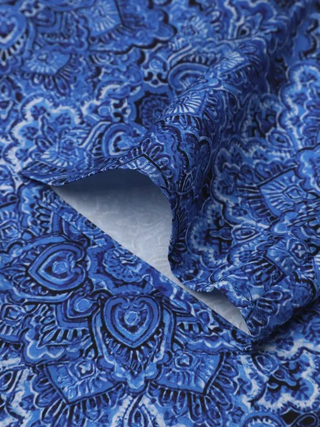 V Neck Floral Vacation Casual T-Shirt/Tee