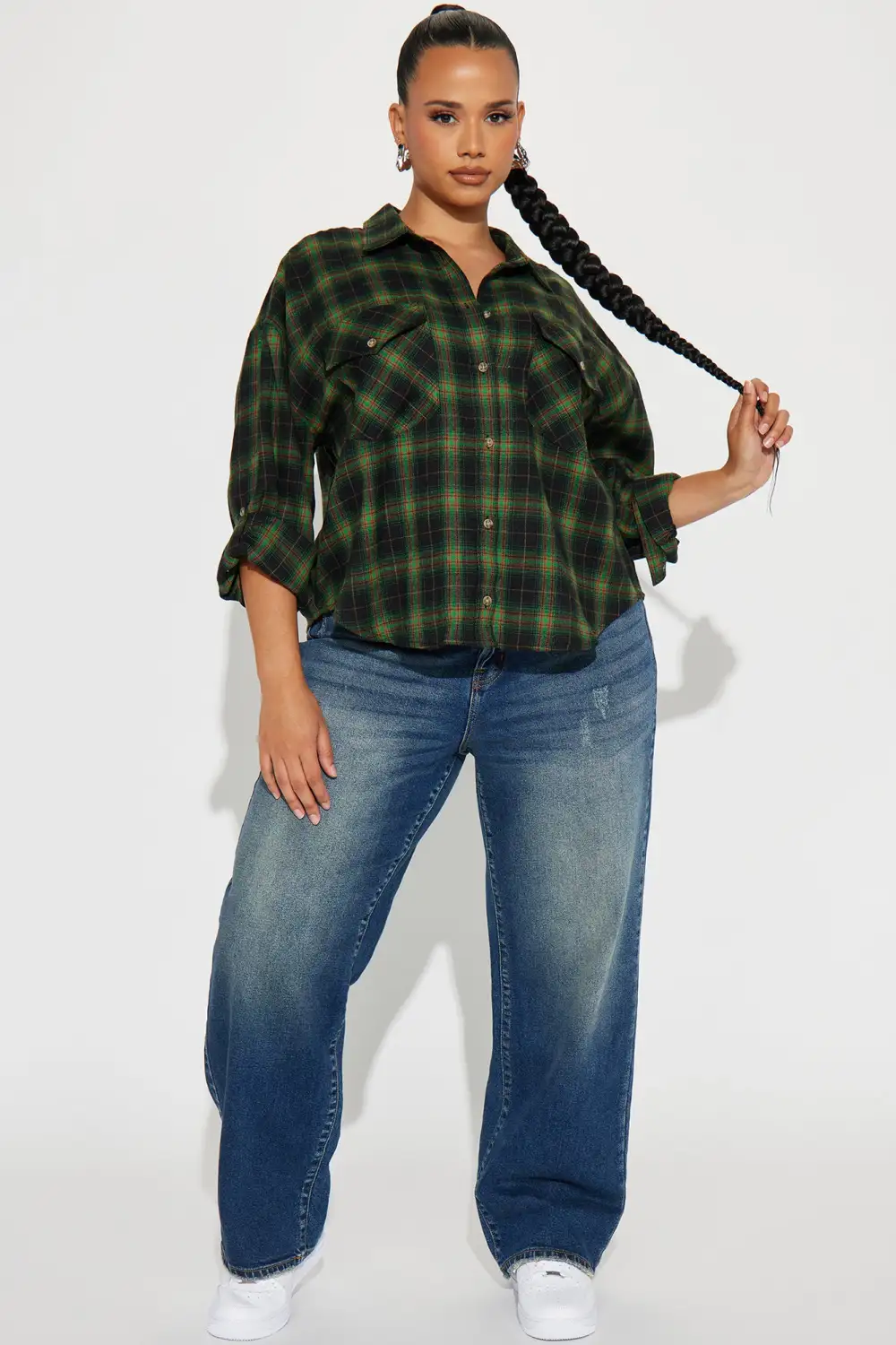 Elliot Plaid Shirt - Green/combo